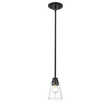 Z-Lite Annora 1-Light Mini Pendant Light In Matte Black