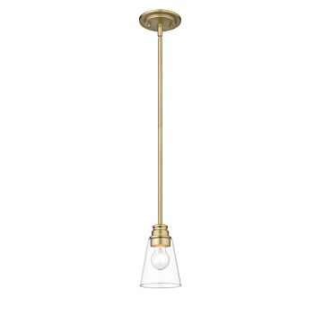 Z-Lite Annora 1-Light Mini Pendant Light In Olde Brass