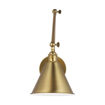 Salem One Light Wall Sconce in Satin Brass by Visual Comfort Studio