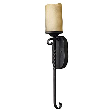 Hinkley Casa 1-Light Wall Sconce In Olde Black
