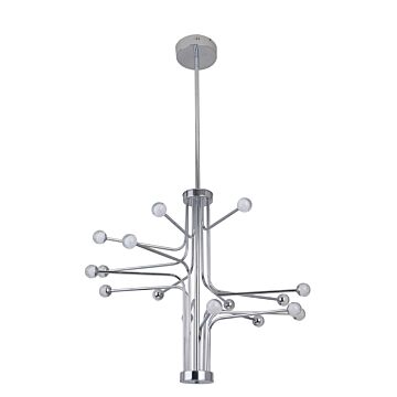 Craftmade Solis 16 Light Modern Chandelier in Chrome