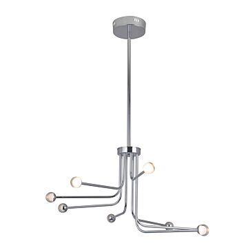 Craftmade Solis 8 Light Modern Chandelier in Chrome