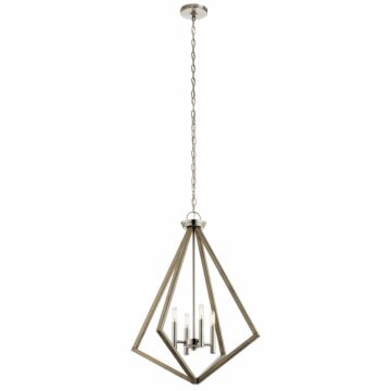 Deryn Four Light Chandelier in Distressed Antique Gray by Kichler