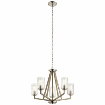 Deryn Five Light Chandelier in Distressed Antique Gray by Kichler