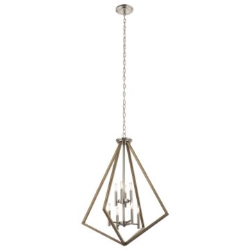 Deryn Eight Light Chandelier in Distressed Antique Gray by Kichler