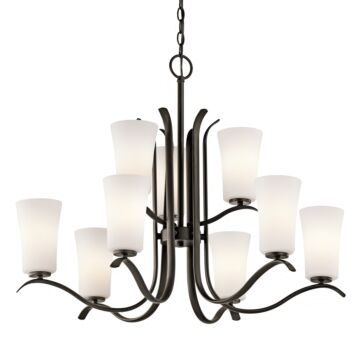 Armida Nine Light Chandelier in Olde Bronze by Kichler