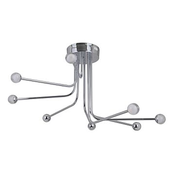 Craftmade Solis 8 Light 33 Inch Ceiling Light in Chrome