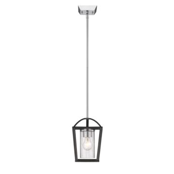 Mercer One Light Mini Pendant in Matte Black by Golden