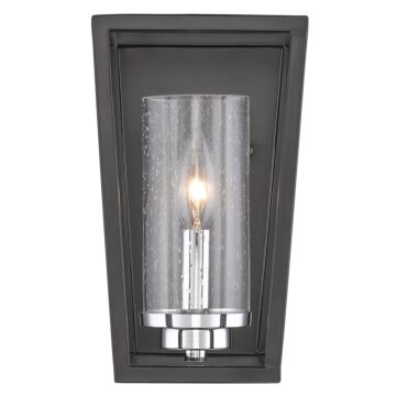Mercer One Light Wall Sconce in Matte Black by Golden