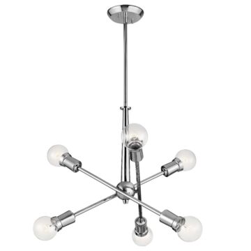 Armstrong Six Light Chandelier in Chrome by Kichler