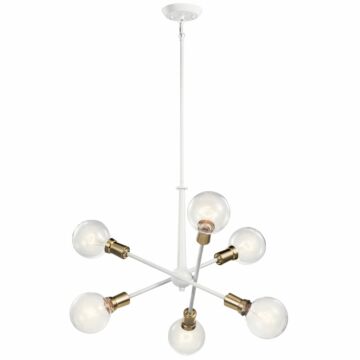 Armstrong Six Light Chandelier in White by Kichler