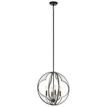 Montavello Four Light Chandelier in Olde Bronze by Kichler