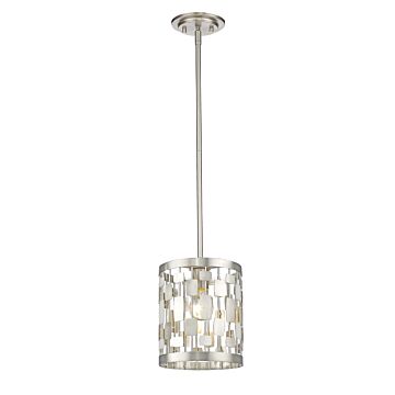 Z-Lite Almet 1-Light Mini Pendant Light In Brushed Nickel