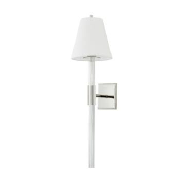 Martina One Light Wall Sconce in Polished Nickel by Corbett Lighting