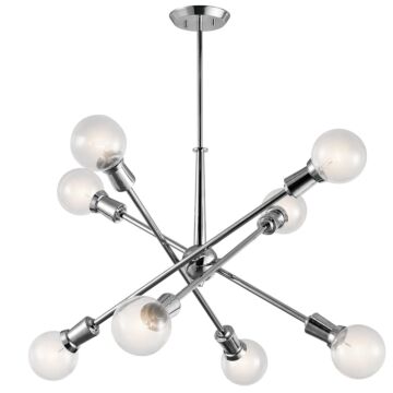 Armstrong Eight Light Chandelier in Chrome by Kichler