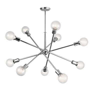 Armstrong Ten Light Chandelier in Chrome by Kichler