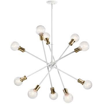 Armstrong Ten Light Chandelier in White by Kichler