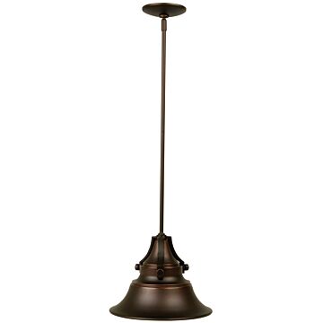 Union One Light Pendant in Oiled Bronze Gilded by Craftmade