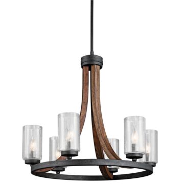 Grand Bank Six Light Chandelier in Auburn Stained Finish by Kichler