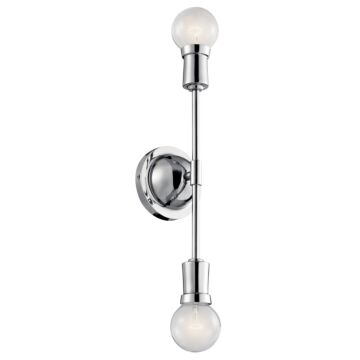 Armstrong Two Light Wall Sconce in Chrome by Kichler