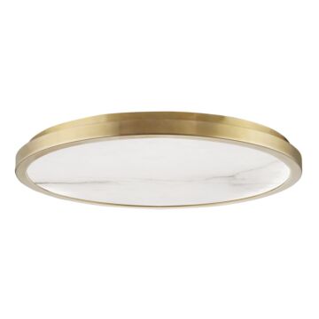 Woodhaven LED Flush Mount in Aged Brass by Hudson Valley