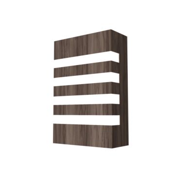 Clean 2-Light Wall Lamp in American Walnut