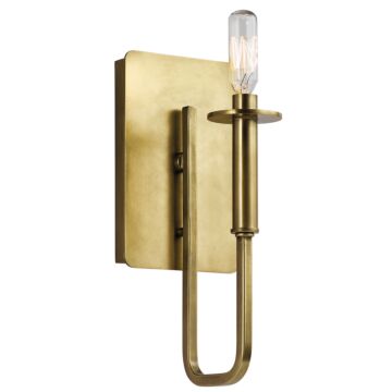 Alden One Light Wall Sconce in Natural Brass by Kichler