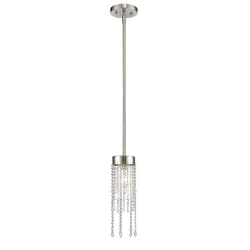 Z-Lite Siena 1-Light Mini Pendant Light In Brushed Nickel