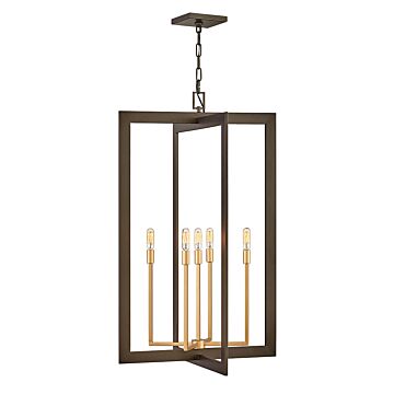 Hinkley Anders 5-Light Pendant In Metallic Matte Bronze
