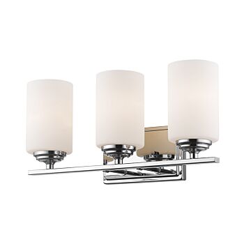 Z-Lite Bordeaux 3-Light Bathroom Vanity Light In Chrome