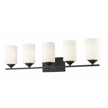 Z-Lite Bordeaux 5-Light Bathroom Vanity Light In Bronze
