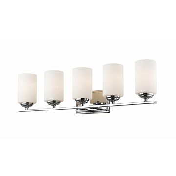 Z-Lite Bordeaux 5-Light Bathroom Vanity Light In Chrome