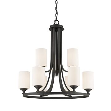 Z-Lite Bordeaux 9-Light Chandelier In Bronze