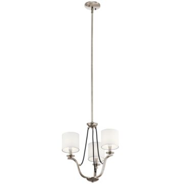 Thisbe Three Light Mini Chandelier in Classic Pewter by Kichler