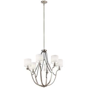 Thisbe Six Light Chandelier in Classic Pewter by Kichler