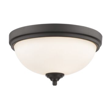 Z-Lite Bordeaux 2-Light Flush Mount Ceiling Light In Bronze