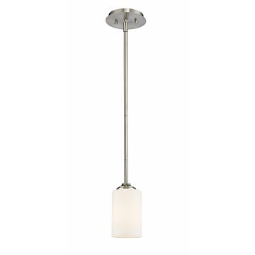 Z-Lite Bordeaux 1-Light Mini Pendant Light In Brushed Nickel