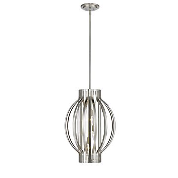 Z-Lite Moundou 4-Light Pendant Light In Brushed Nickel