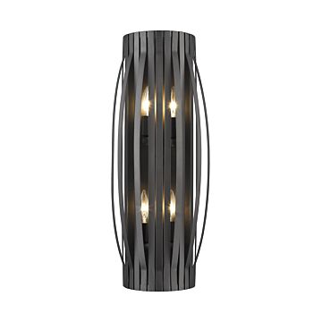 Z-Lite Moundou 4-Light Wall Sconce In Bronze