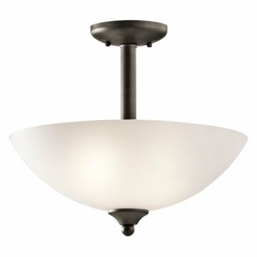Jolie LED Pendant Semi Flush in Olde Bronze by Kichler