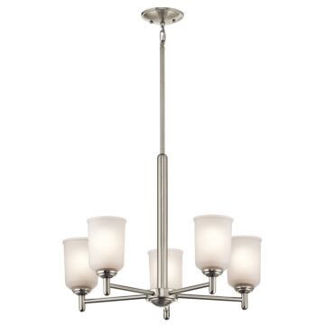 Shailene Five Light Chandelier in Brushed Nickel by Kichler