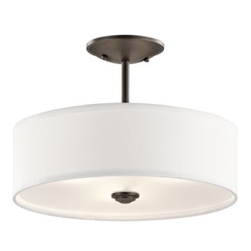 Shailene Three Light Semi Flush Mount in Olde Bronze by Kichler