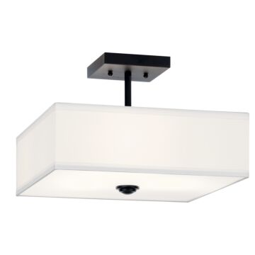 Shailene Three Light Semi Flush Mount in Black by Kichler