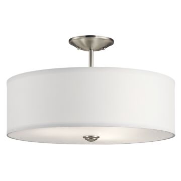 Shailene Three Light Semi Flush Mount in Brushed Nickel by Kichler