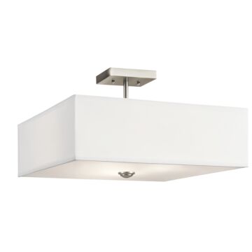 Shailene Three Light Semi Flush Mount in Brushed Nickel by Kichler