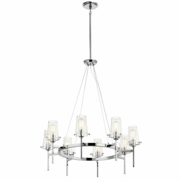 Alton Eight Light Chandelier in Chrome by Kichler