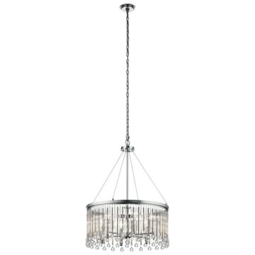 Piper Six Light Pendant in Chrome by Kichler