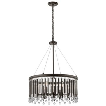 Piper Six Light Pendant in Espresso by Kichler