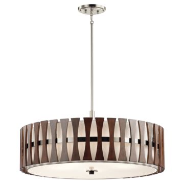 Cirus Five Light Pendant Semi Flush Mount in Auburn Stained Finish by Kichler