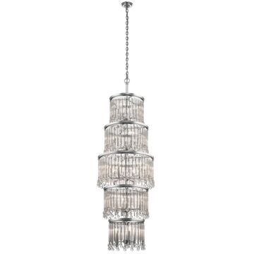 Piper 18 Light Chandelier in Chrome by Kichler